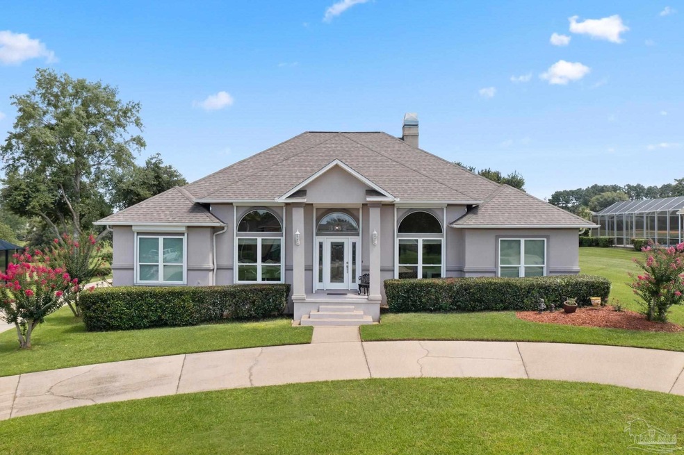 w/ circle drive in front