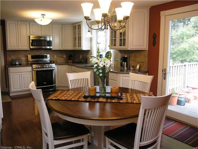 Kitchen. Updated eat in kitchen with new hardwood 