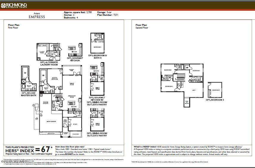 Empress Floor Plan Aviara