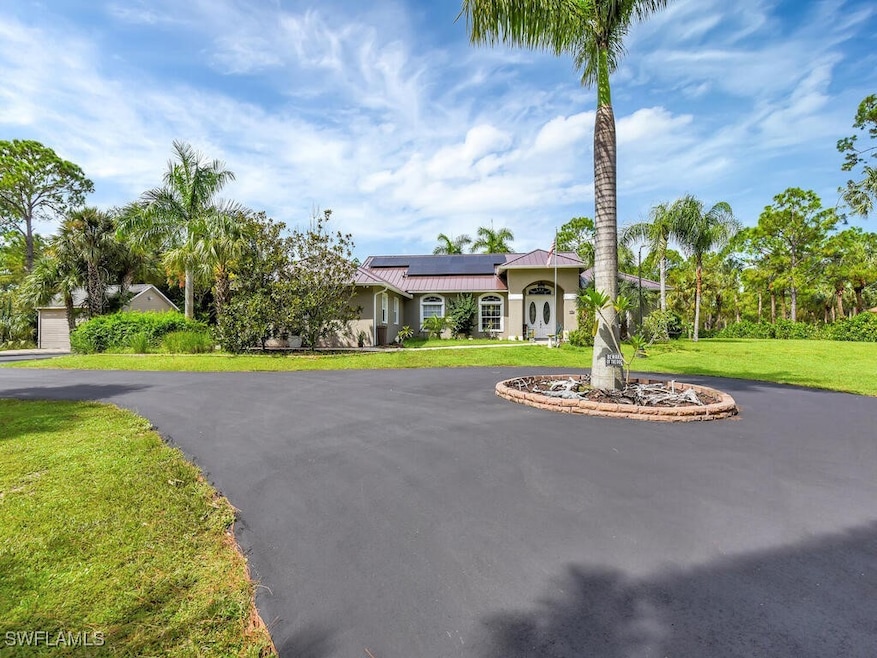 Extended driveway and front of home