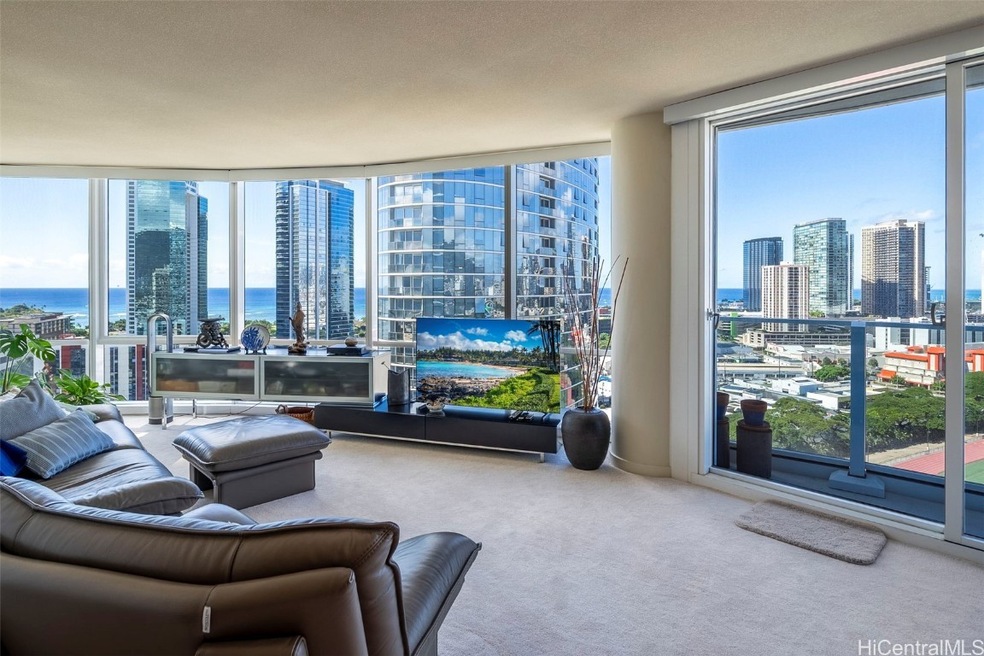 Enjoy views of the cityscape and ocean from the co
