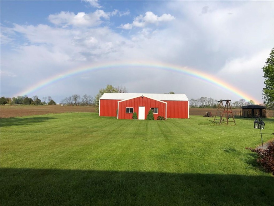 Barn with horse stalls