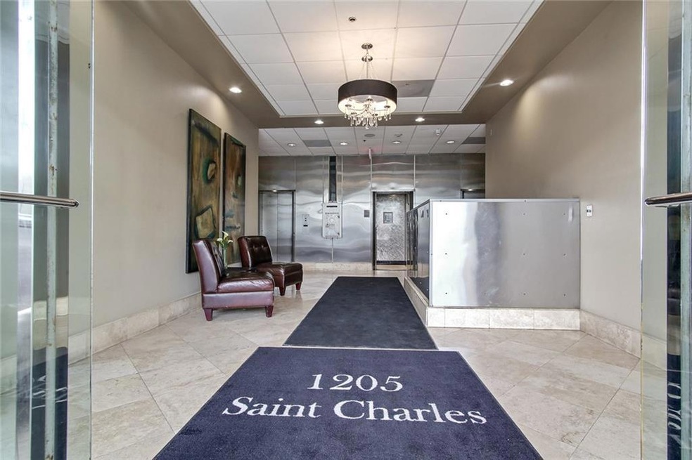 Entrance to 1205 St Charles Street...