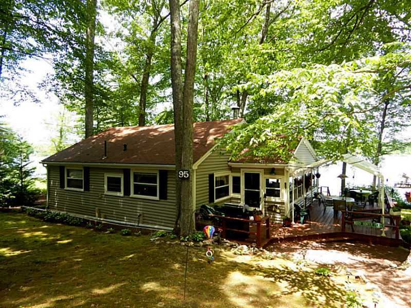 Exterior Front. Waterfront  2 Bedroom Cottage