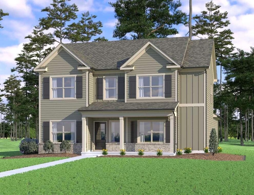 View of front of property with covered porch