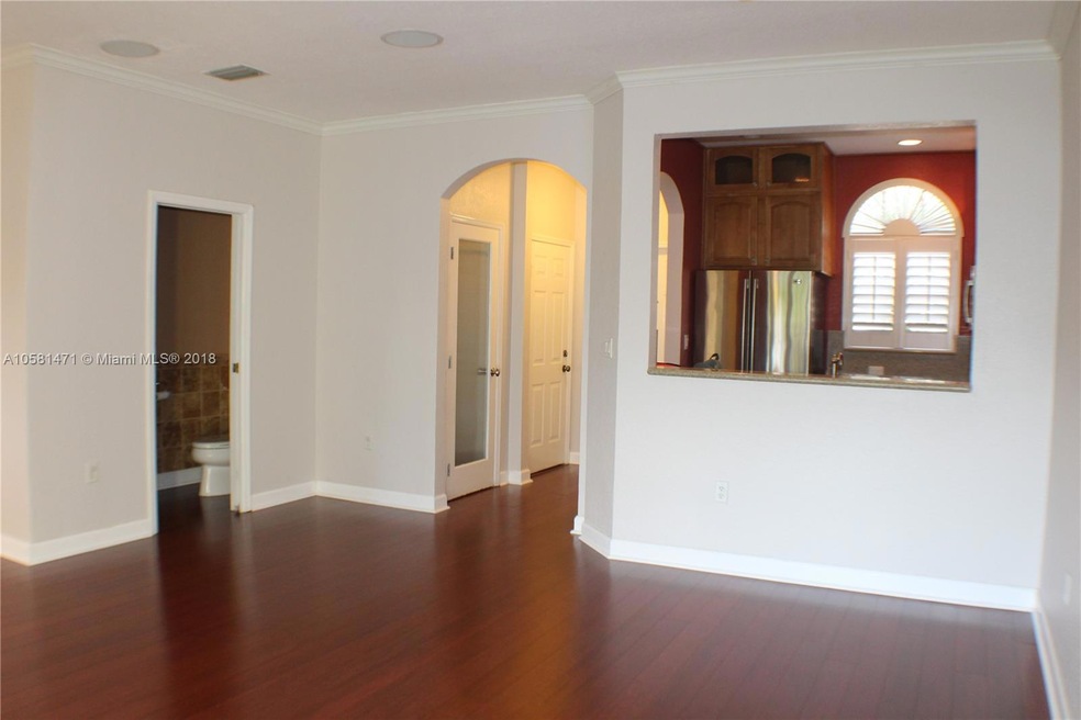 Freshly painted living area