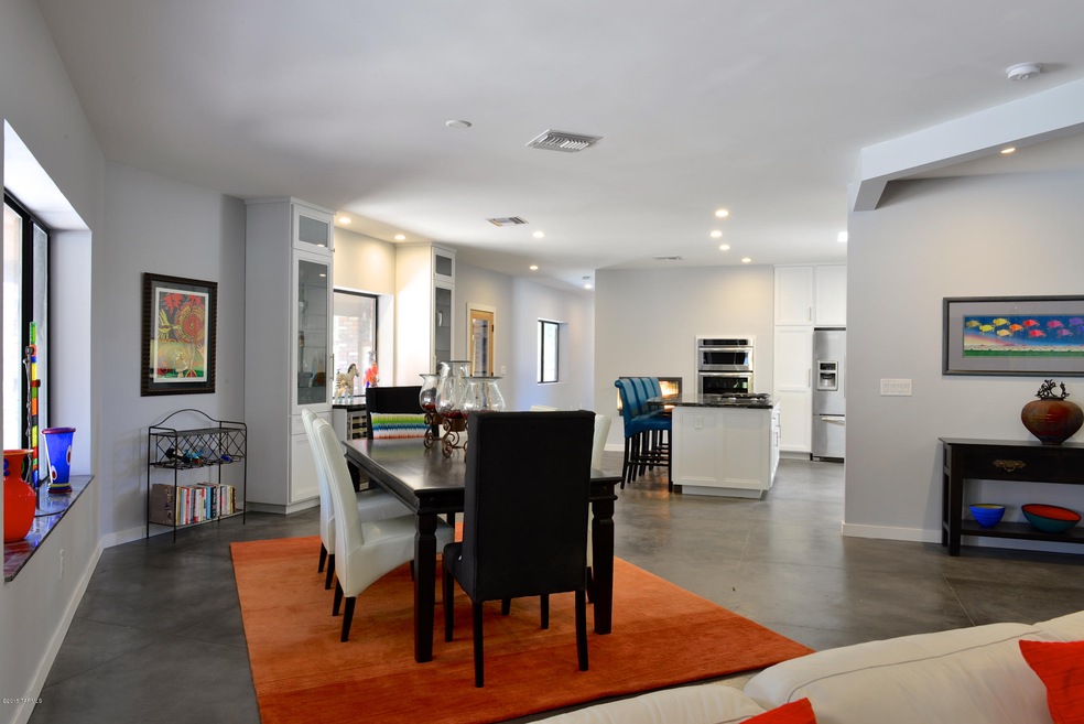 Open concept floor plan