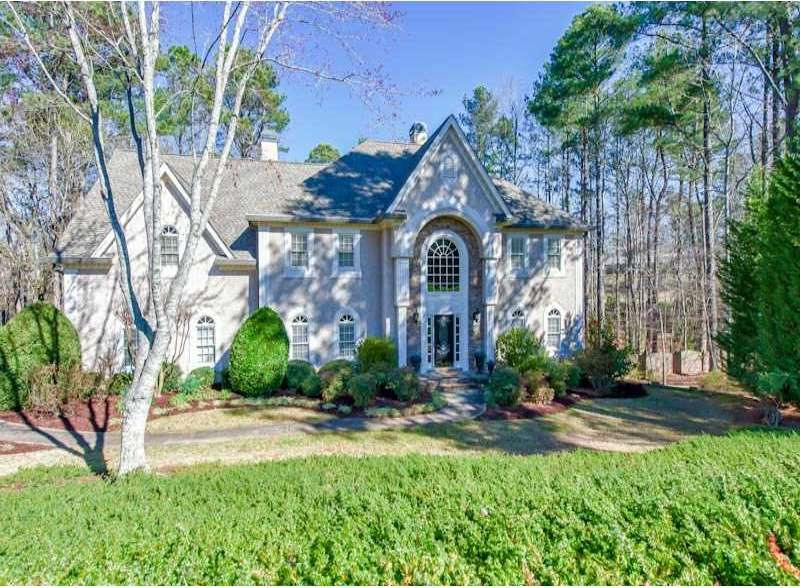 Exterior Front. Private, cul-de-sac lot situated o