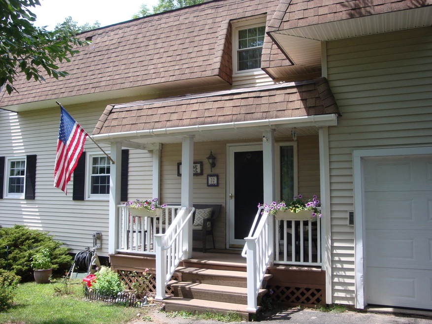 Front entry and porch