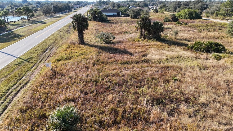 Aerial view with a rural view