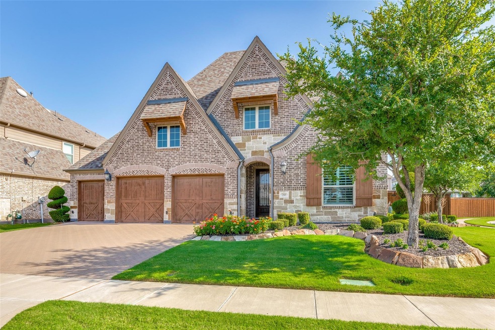 Elegant front elevation featuring a sophisticated 