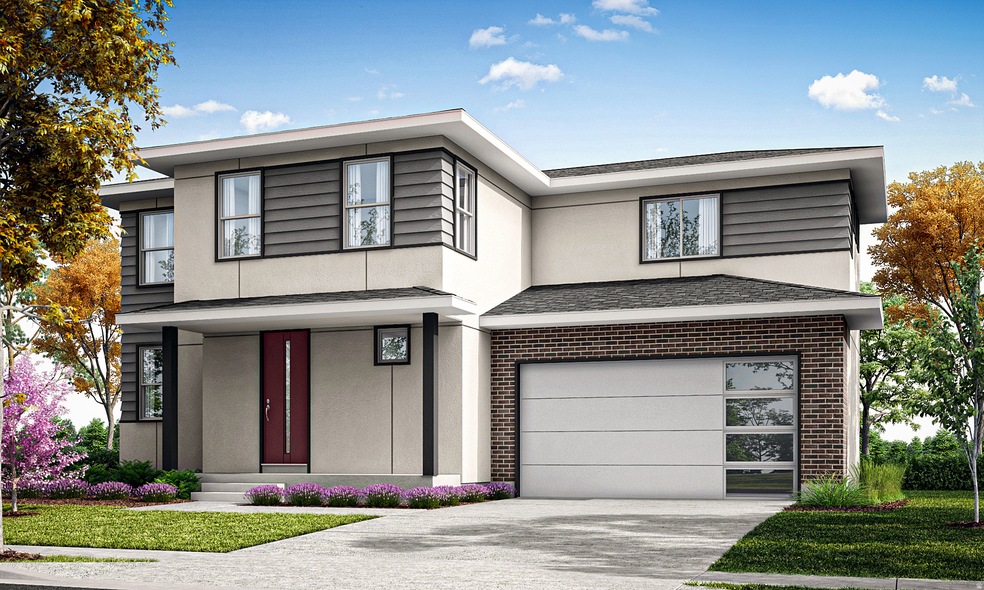 Rendering of home. To be built. Colors will vary.