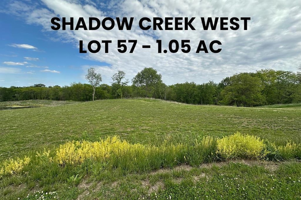 Shadow Creek West, lot 57 is 1.05 acres