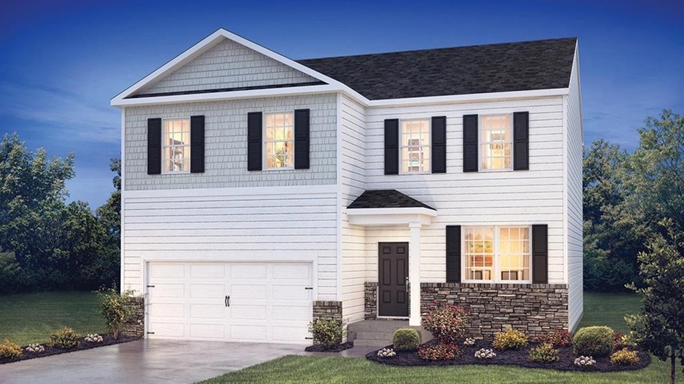 View of front of house featuring a front yard and 