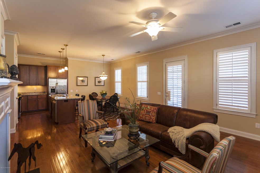 Living room and dining area