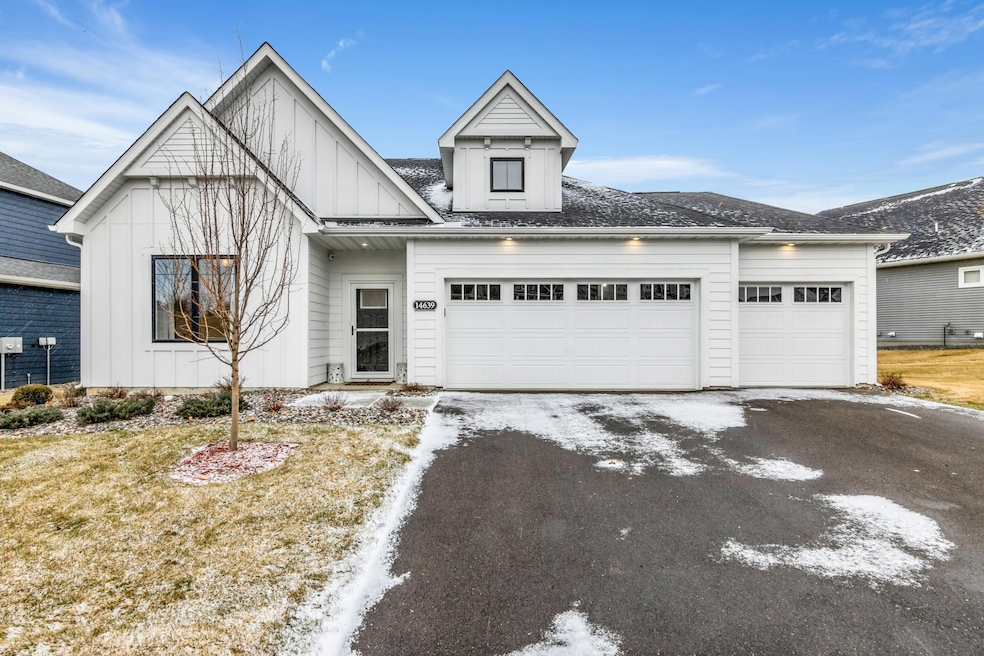 Modern farmhouse style with worry-free living experience at it's best. Hardie Board Siding, black framed windows, upgraded 3 car garage plumbed for future heating.