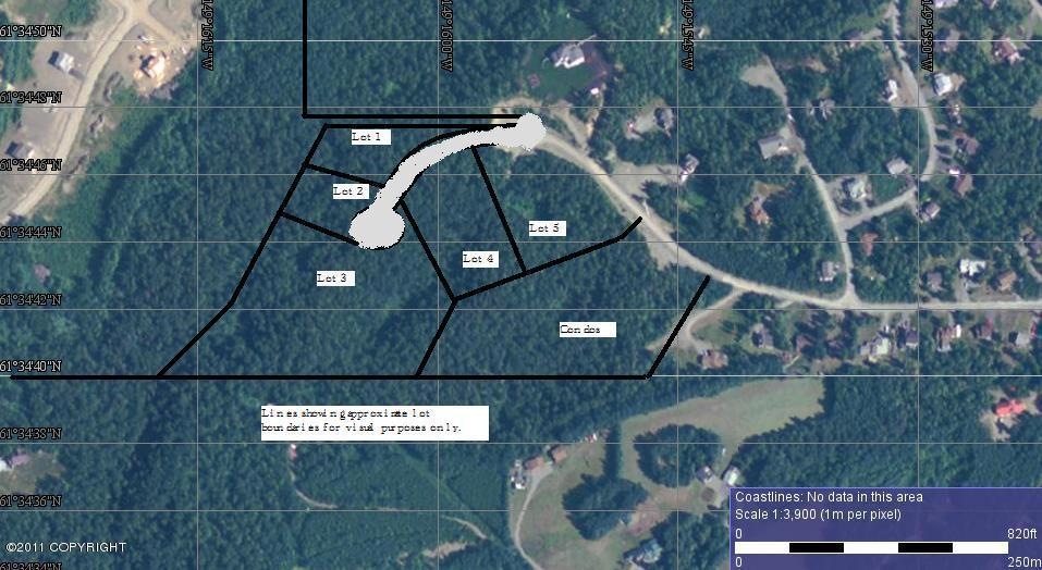 Aerial photo with approximate boundaries