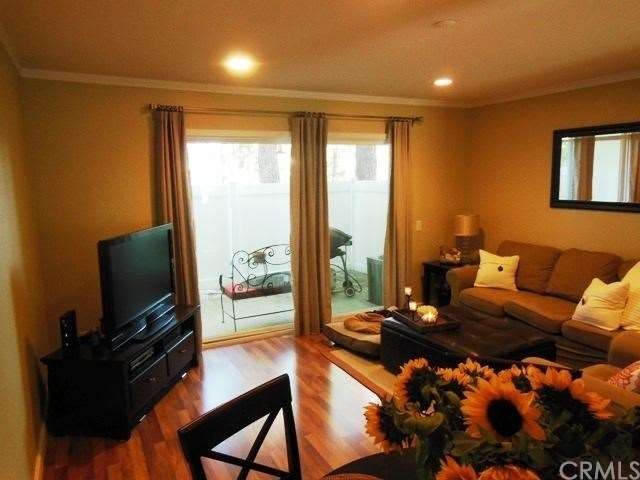 Living Room overlooks private patio