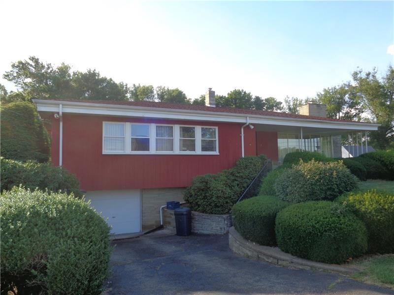 Brick Ranch with a lot of natural light inside.