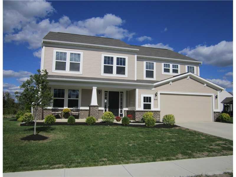 Exterior Front. Pristine home on one of the best lots in desirable Wolf Run.