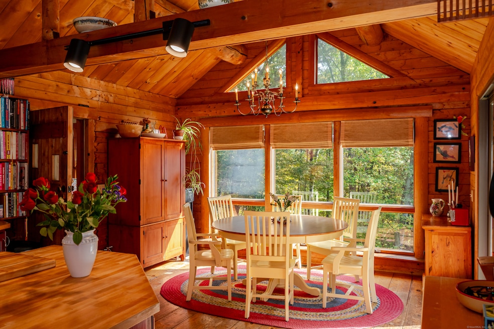 Sunny Dining area shows off this homes style!