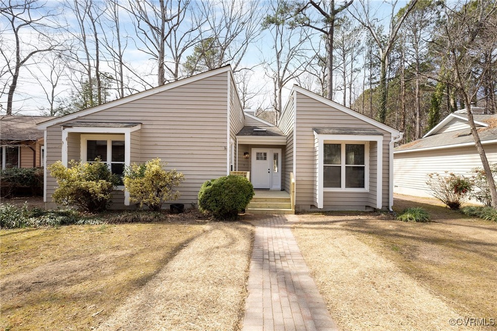 View of mid-century modern home