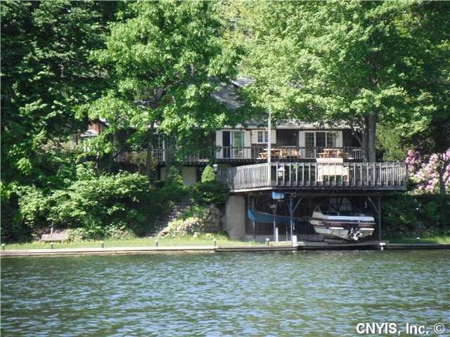 Exterior Front 198 feet on the Oswego River betwee