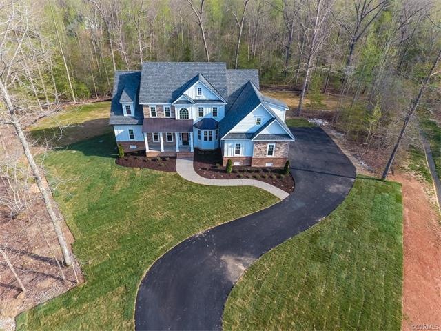 Aerial view of front of home