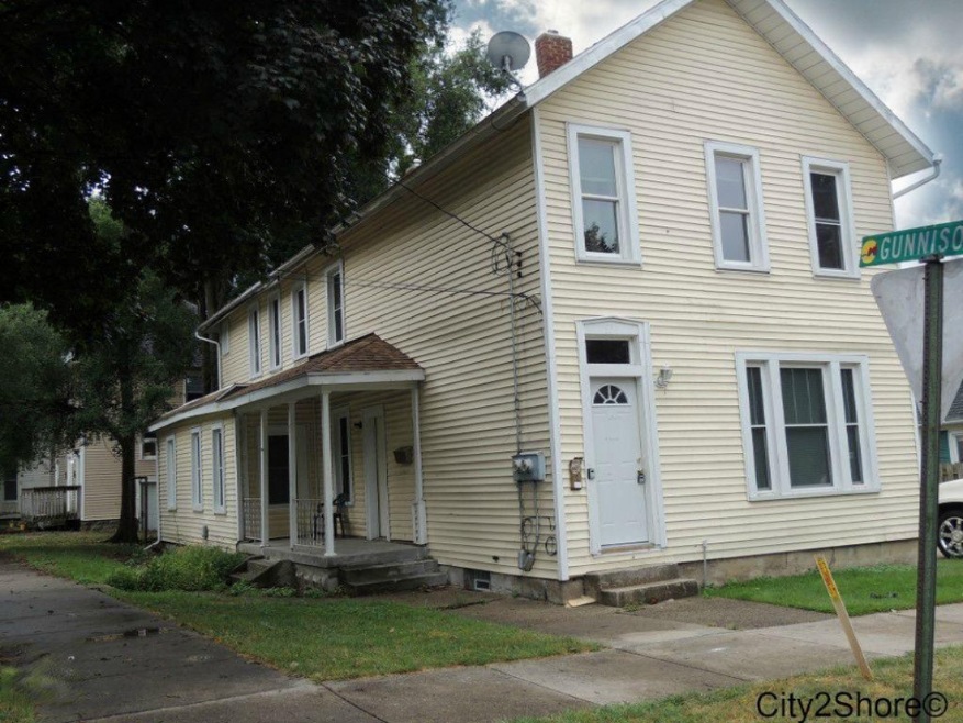 Front of home at corner