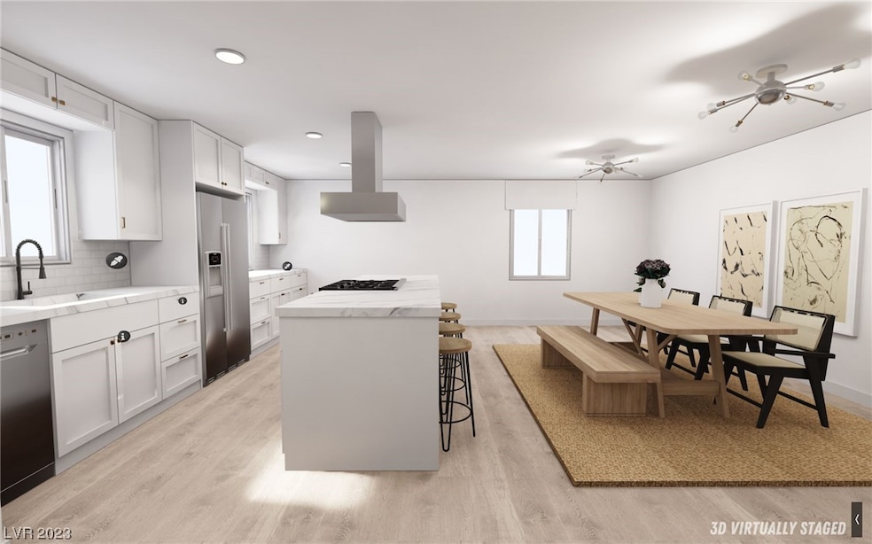 Kitchen/Dining Area (3D virtual rendering)