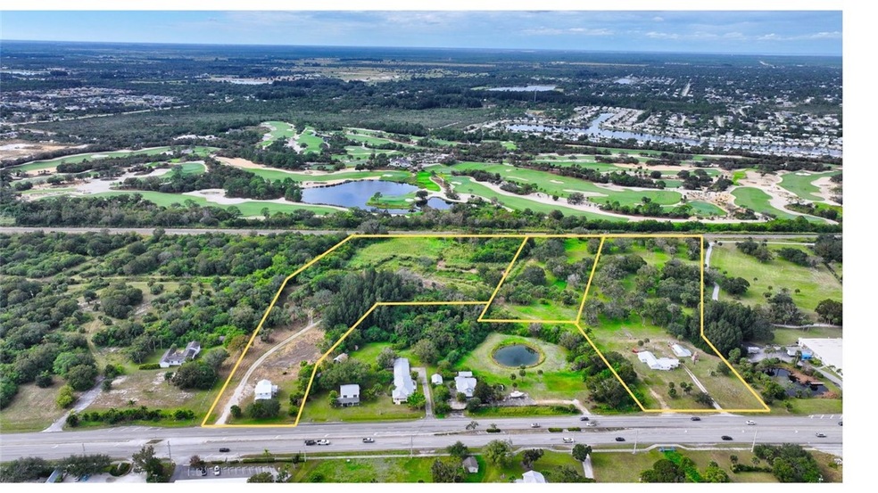 Aerial of property boundary.