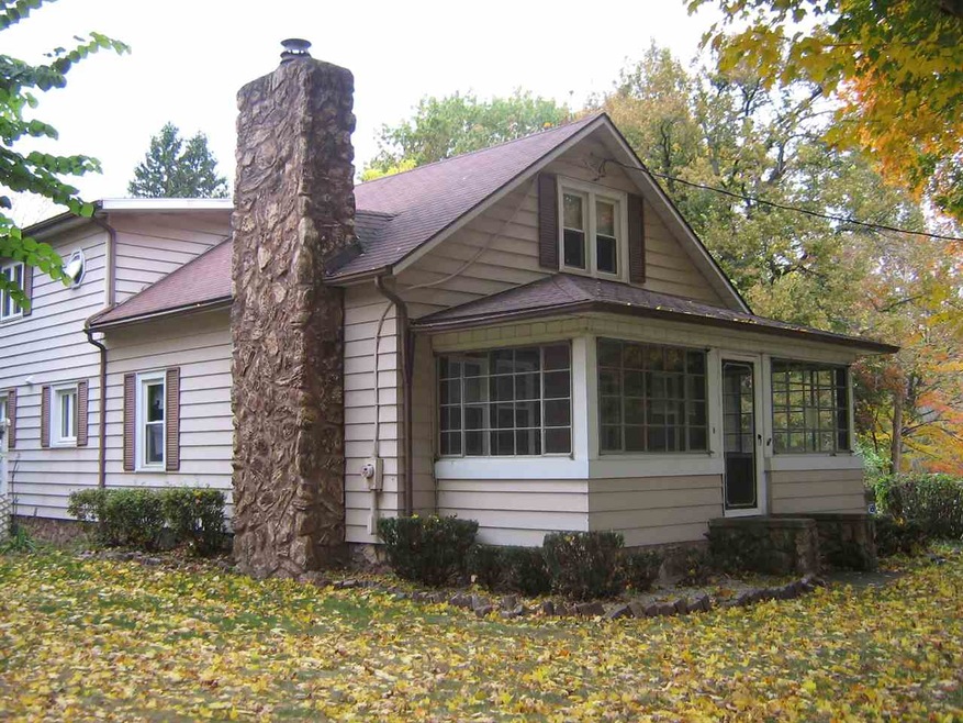 Stone fireplace, inside & out!