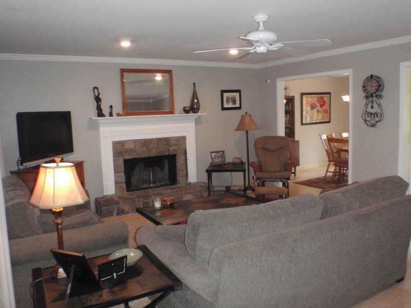 Exterior Front. The family room also has crown mol