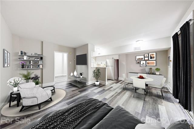 Virtually Staged main living space