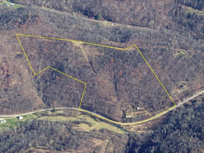 Aerial View. approximate property lines for parcel