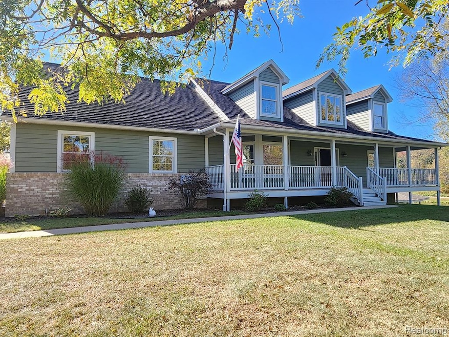 Front facade- front porch of full front of home