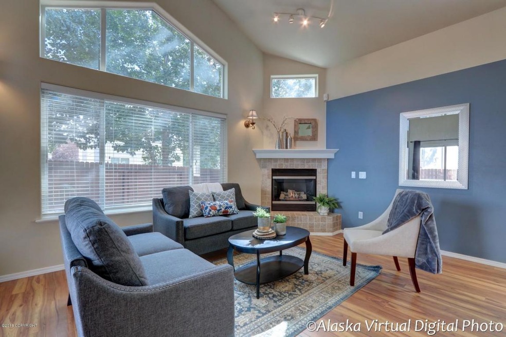 VAULTED & OPEN LIVING ROOM