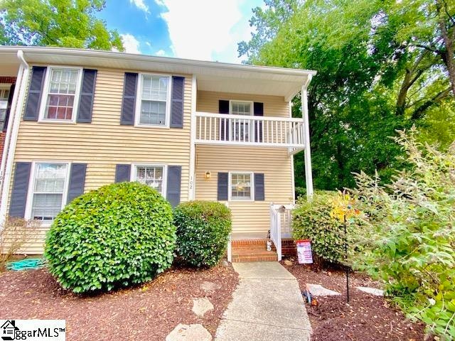Beautiful butterfly bush planted at entrance