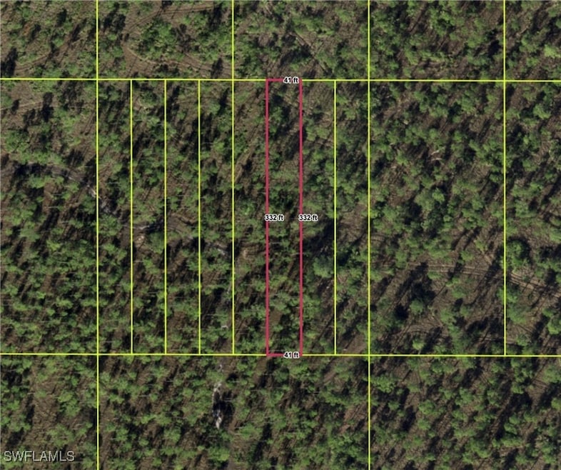 Map / location featuring property parcel outlined