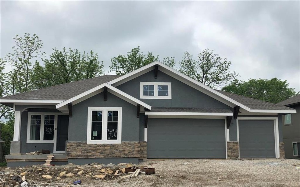 Actual front elevation of this brand new home. As 