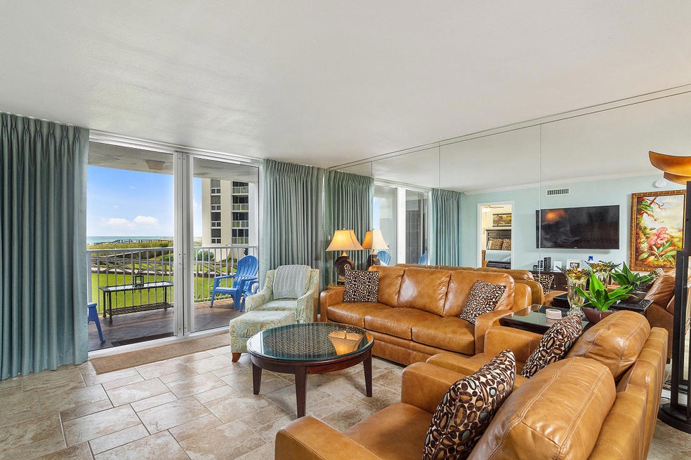 Living Room with balcony view