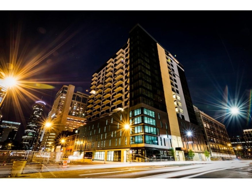 Night photo of Portland Tower