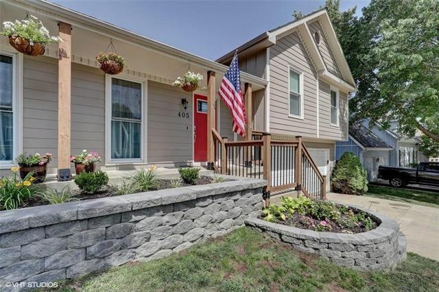 Beautiful landscaping and rock walls!