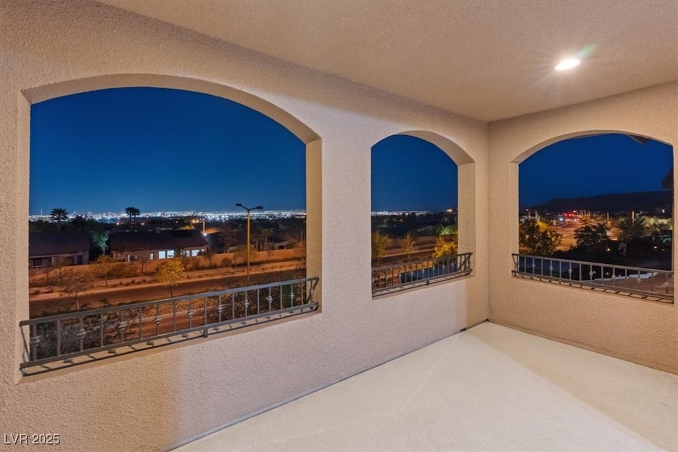 Primary balcony with unobstructed views of the Las