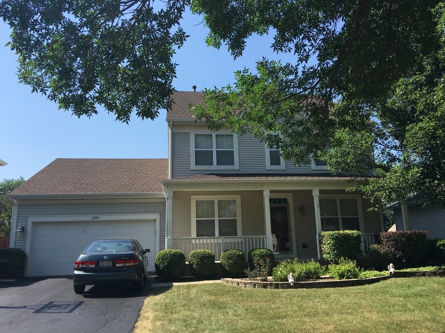 Front View with a porch.