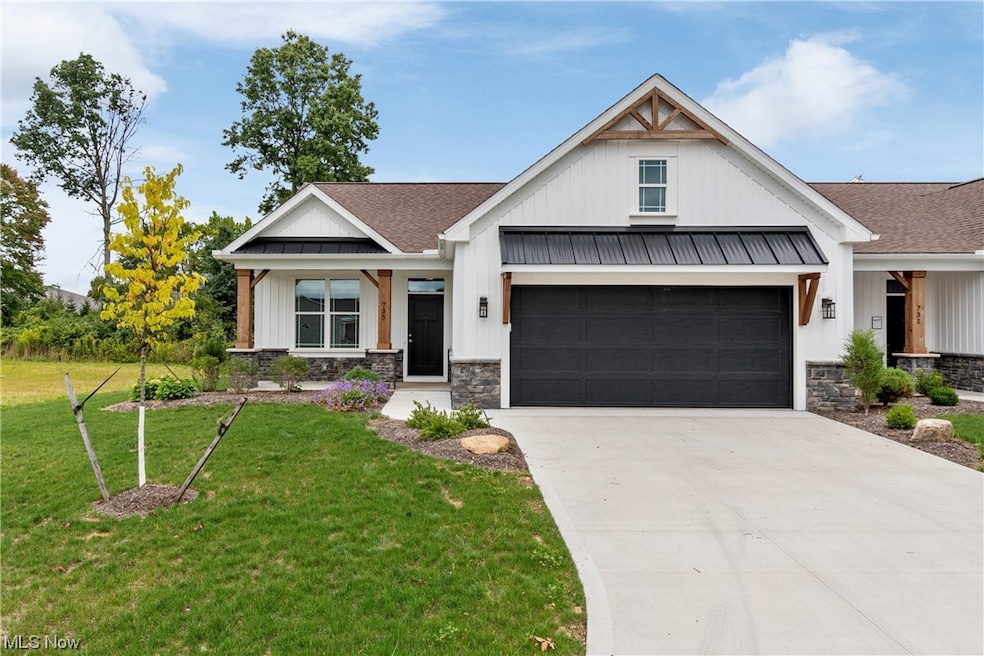 Modern craftsman style condo.