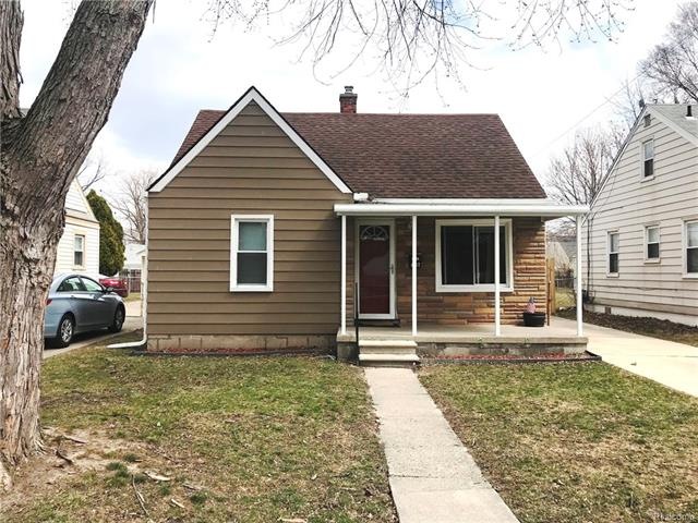 Front, covered porch