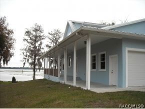 Side view of the home