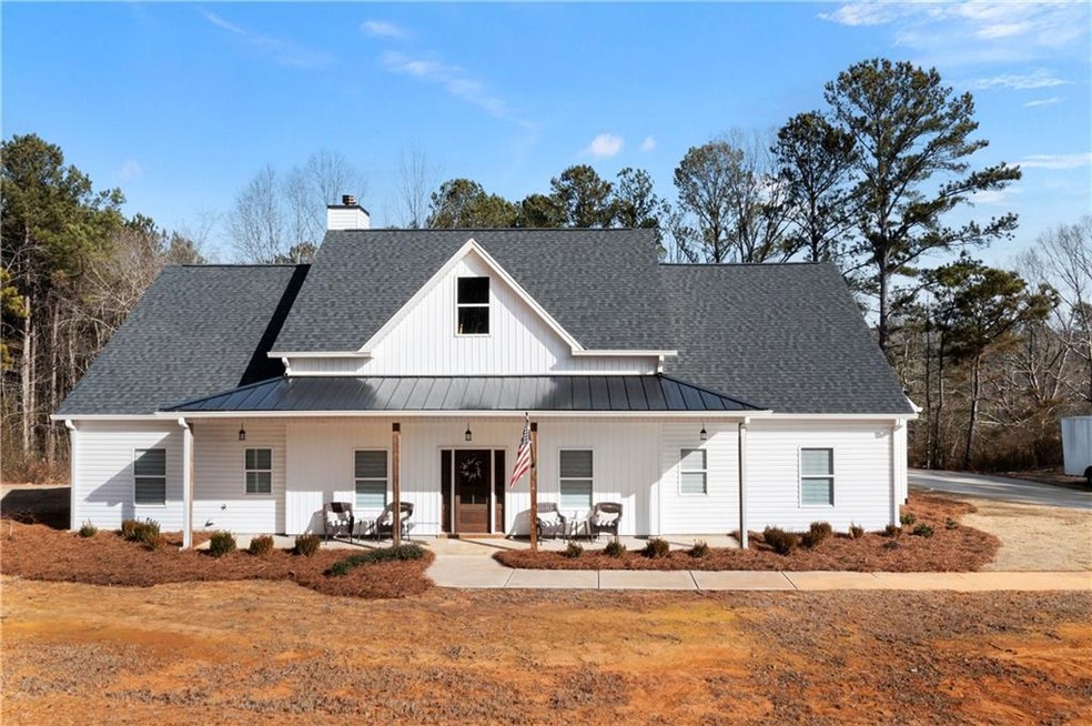 View of front of home with a porch