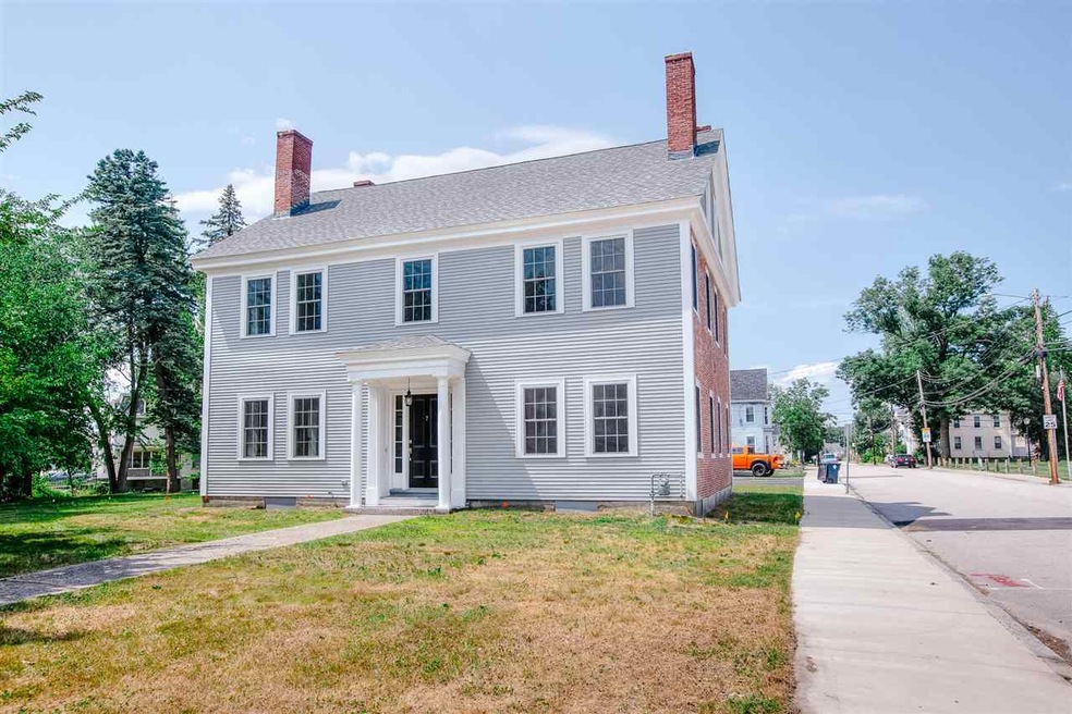 This stately home faces the beginning of Amherst S